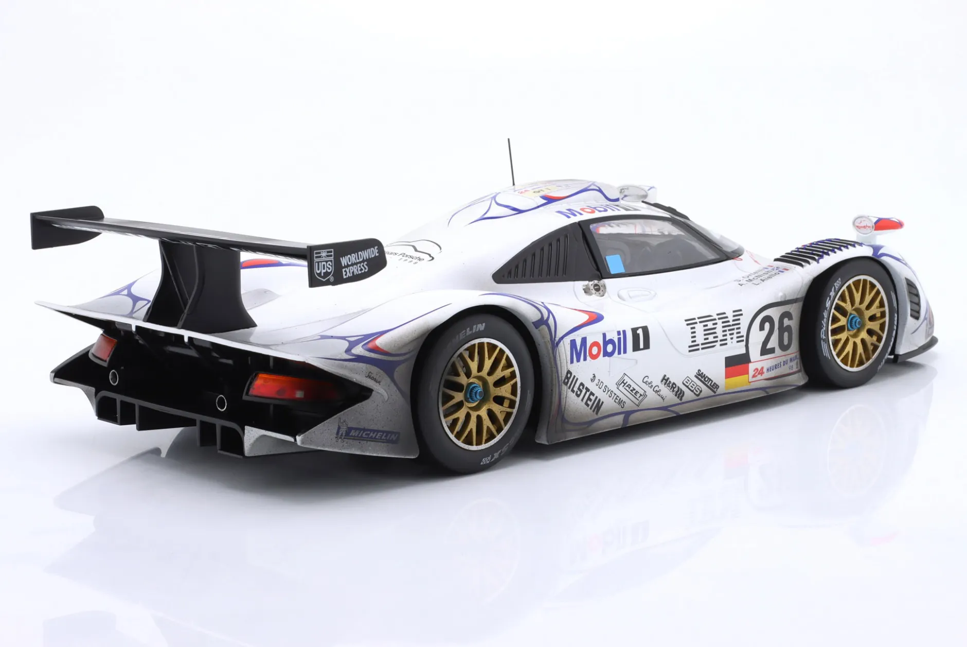 Porsche 911 GT1 #26 Sieger 24h LeMans 1998 Dirty Version 1:12 WERK83