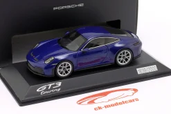 Porsche 911 (992.2) GT3 Touring-Paket 2025 enzianblau metallic 1:43 Spark