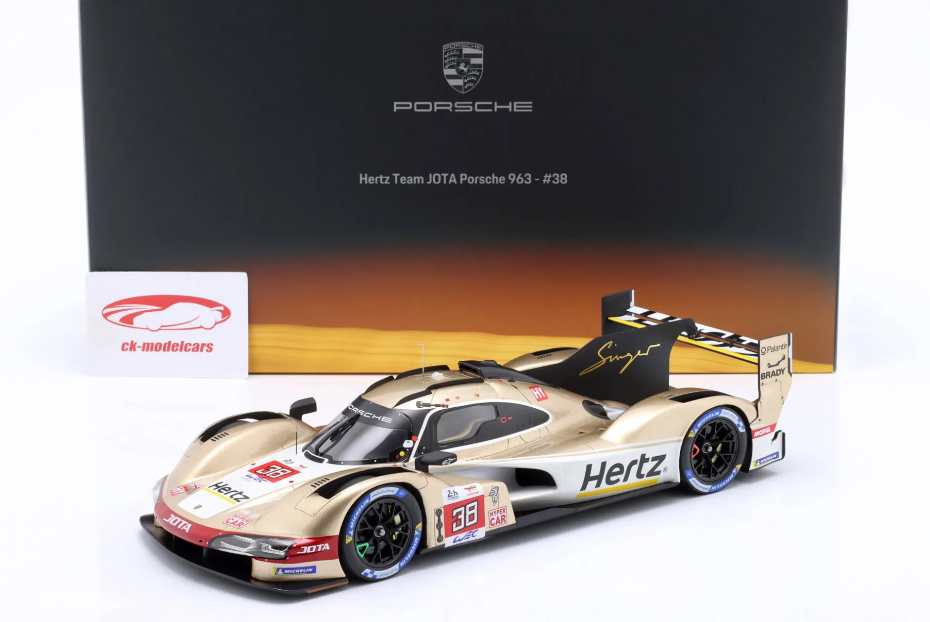 Porsche 963 #38 24h LeMans 2023 Hertz Team Jota 1:18 Spark