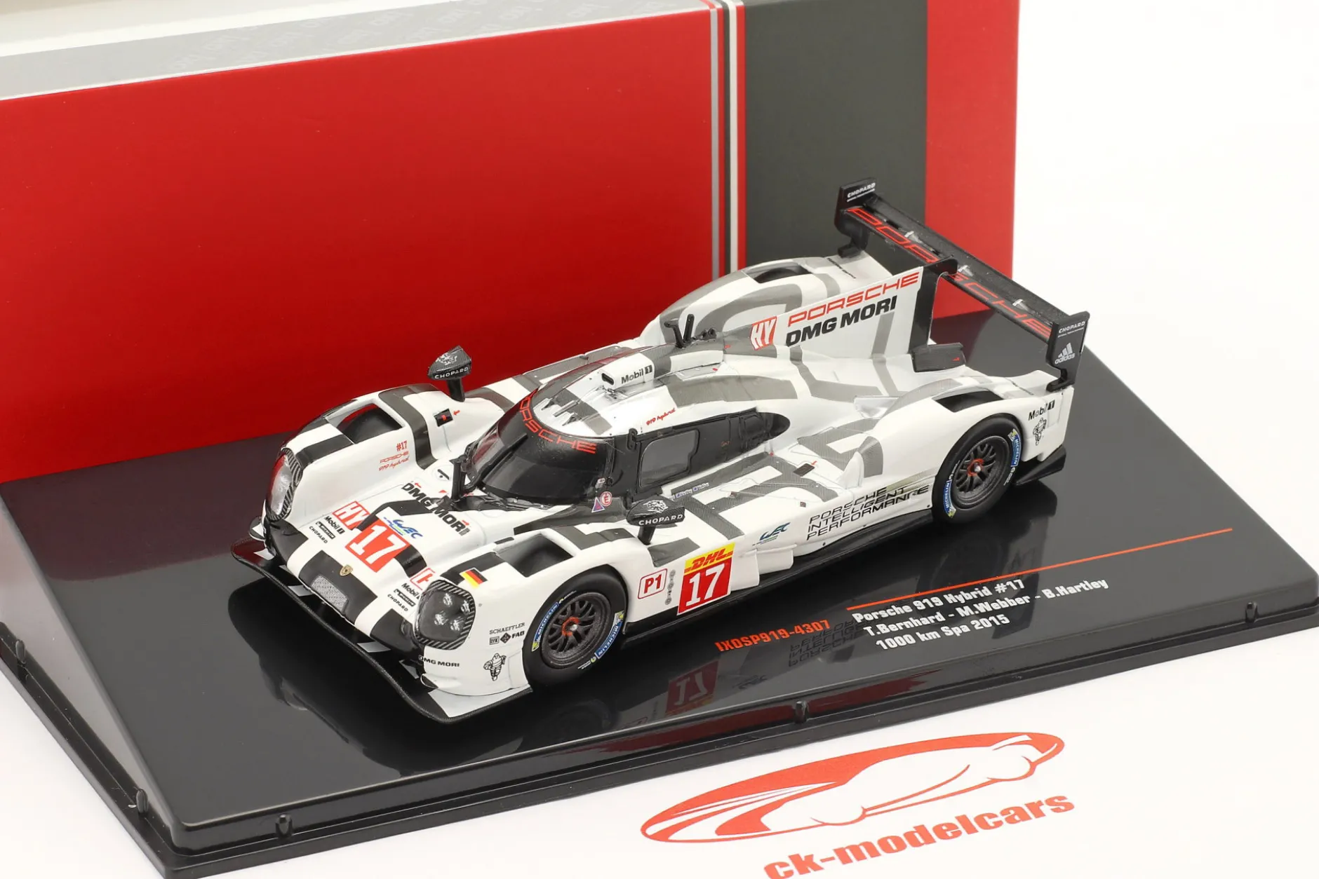 Porsche 919 Hybrid #17 1000km Spa 2015 Bernhard, Webber, Hartley 1:43 Ixo