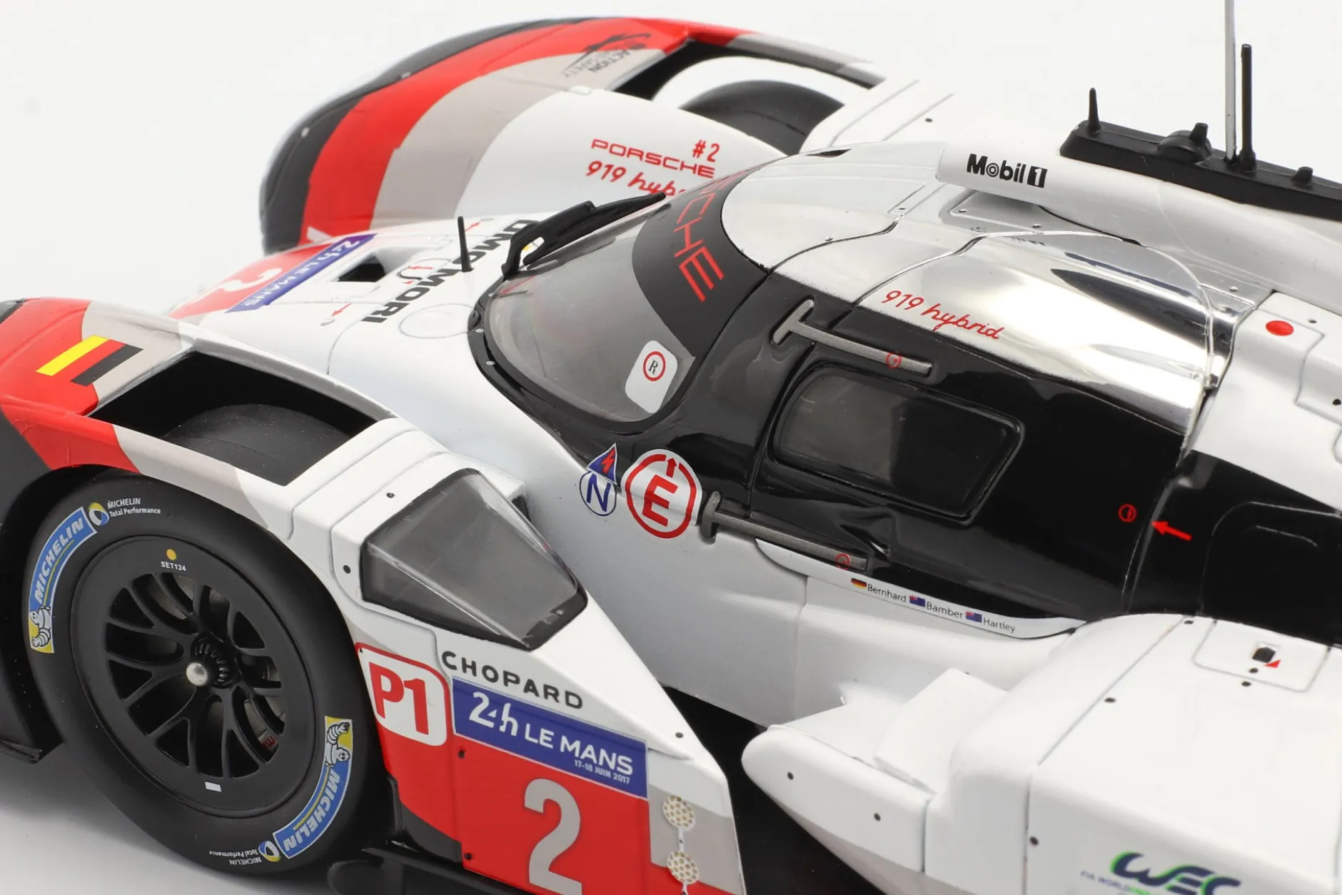 Porsche 919 Hybrid #2 Sieger 24h LeMans 2017 Bernhard, Hartley, Bamber 1:18 Ixo