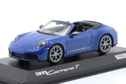 Porsche 911 (992 II) Carrera T Cabriolet Baujahr 2024 luganoblau 1:43 Minichamps
