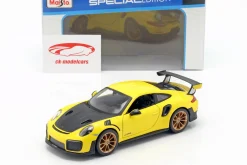 Porsche 911 (991 II) GT2 RS Baujahr 2018 gelb / schwarz 1:24 Maisto