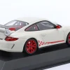 Porsche 911 (997.II) GT3 RS 3.8 Baujahr 2009 weiß mit rotem Dekor 1:43 Minichamps