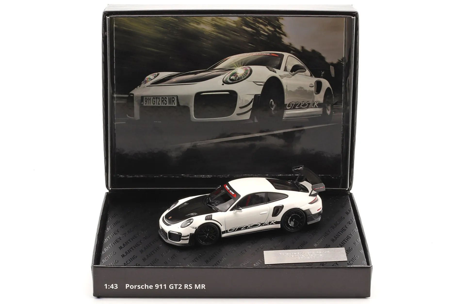 Porsche 911 (991 II) GT2 RS MR Manthey Racing weiß / schwarz 1:43 Minichamps