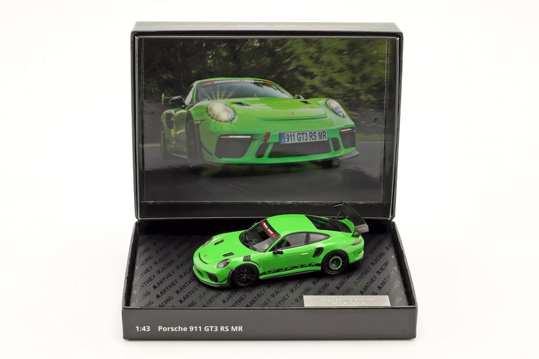 Porsche 911 (991 II) GT3 RS MR Manthey Racing grün 1:43 Minichamps