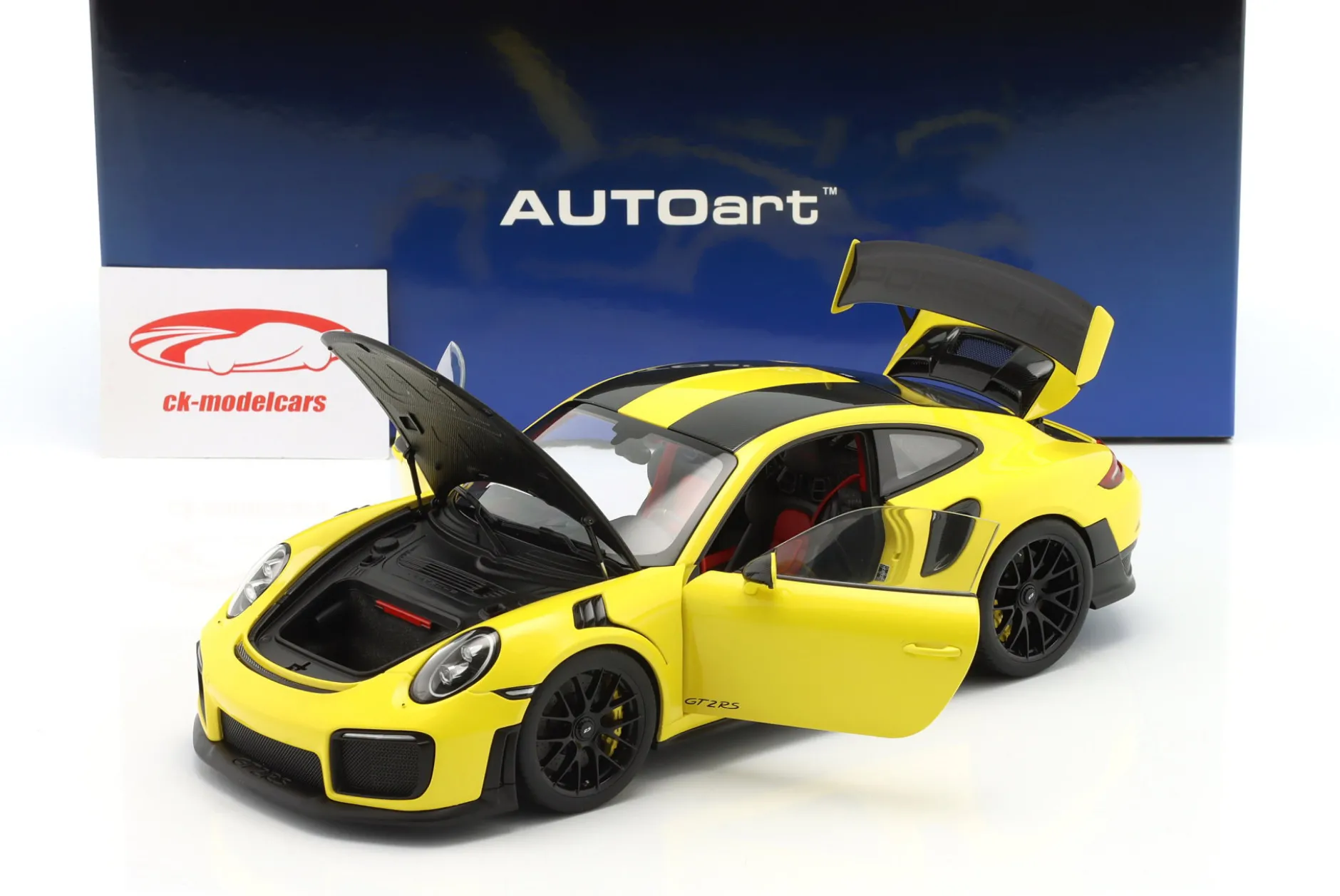 Porsche 911 (991 II) GT2 RS Weissach Package 2017 racing gelb 1:18 AUTOart