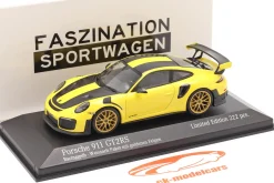 Porsche 911 (991 II) GT2 RS Weissach Package 2018 racing gelb 1:43 Minichamps