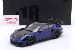 Porsche 911 (991 II) GT3 RS Weissach-Paket 2018 San Marino blau 1:18 GT-Spirit