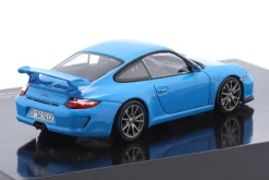 Porsche 911 (997 II) GT3 Test Nürburgring 2009 blau 1:43 Minichamps
