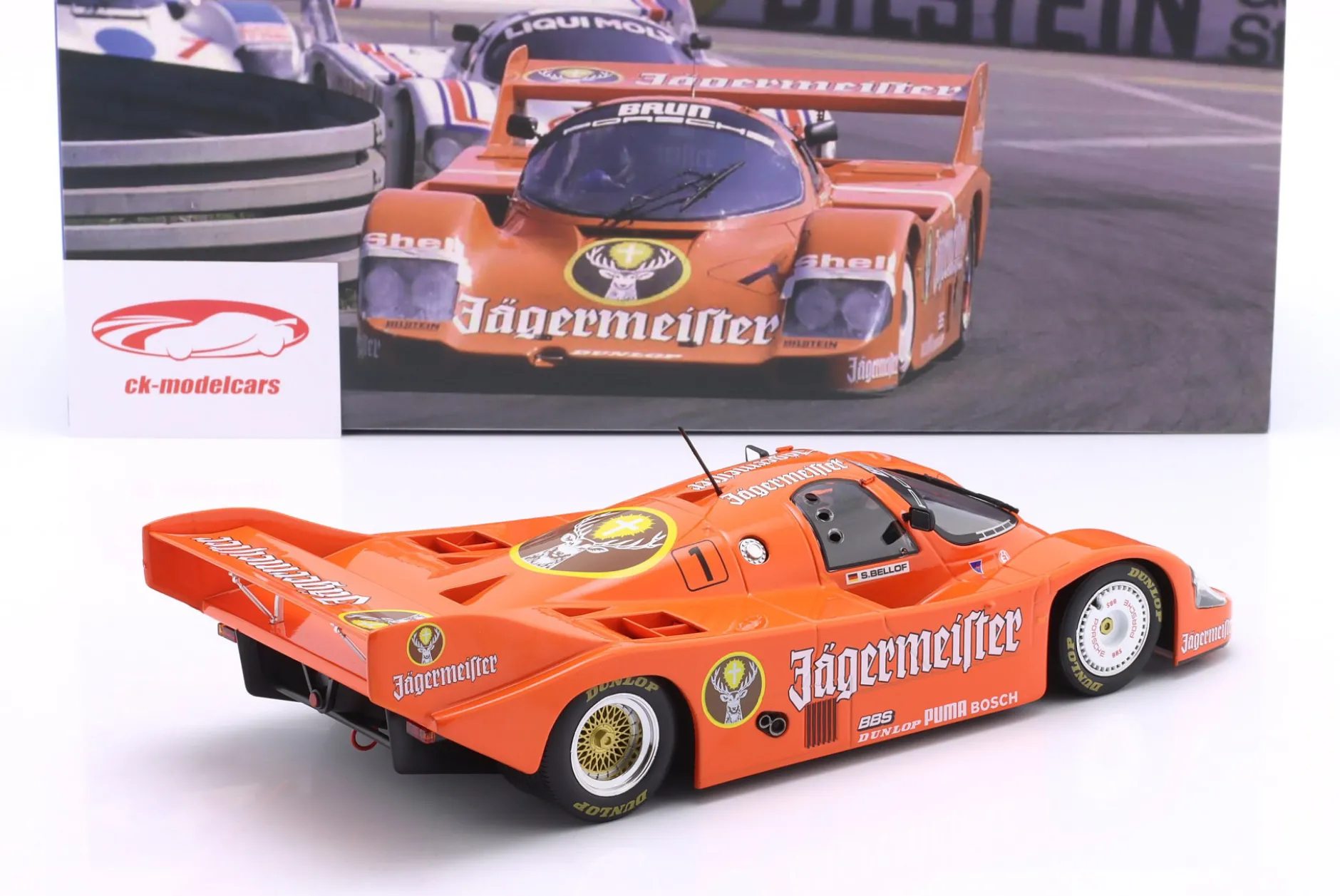 Porsche 956K Brun #1 3rd 200 Meilen Norisring DRM 1984 Stefan Bellof 1:18 WERK83