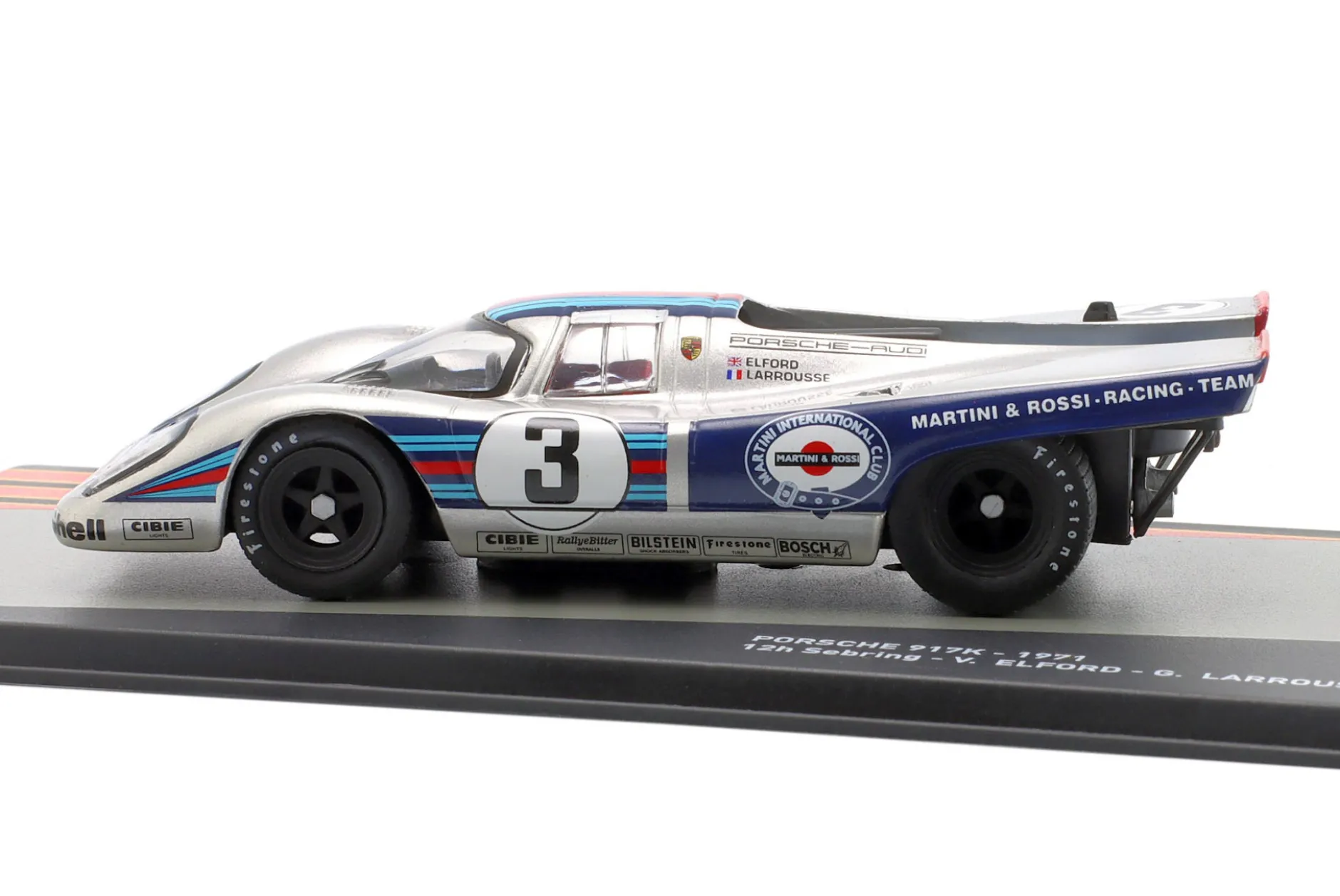 Porsche 917K #3 Sieger 12h Sebring 1971 Elford, Larrousse 1:43 Altaya