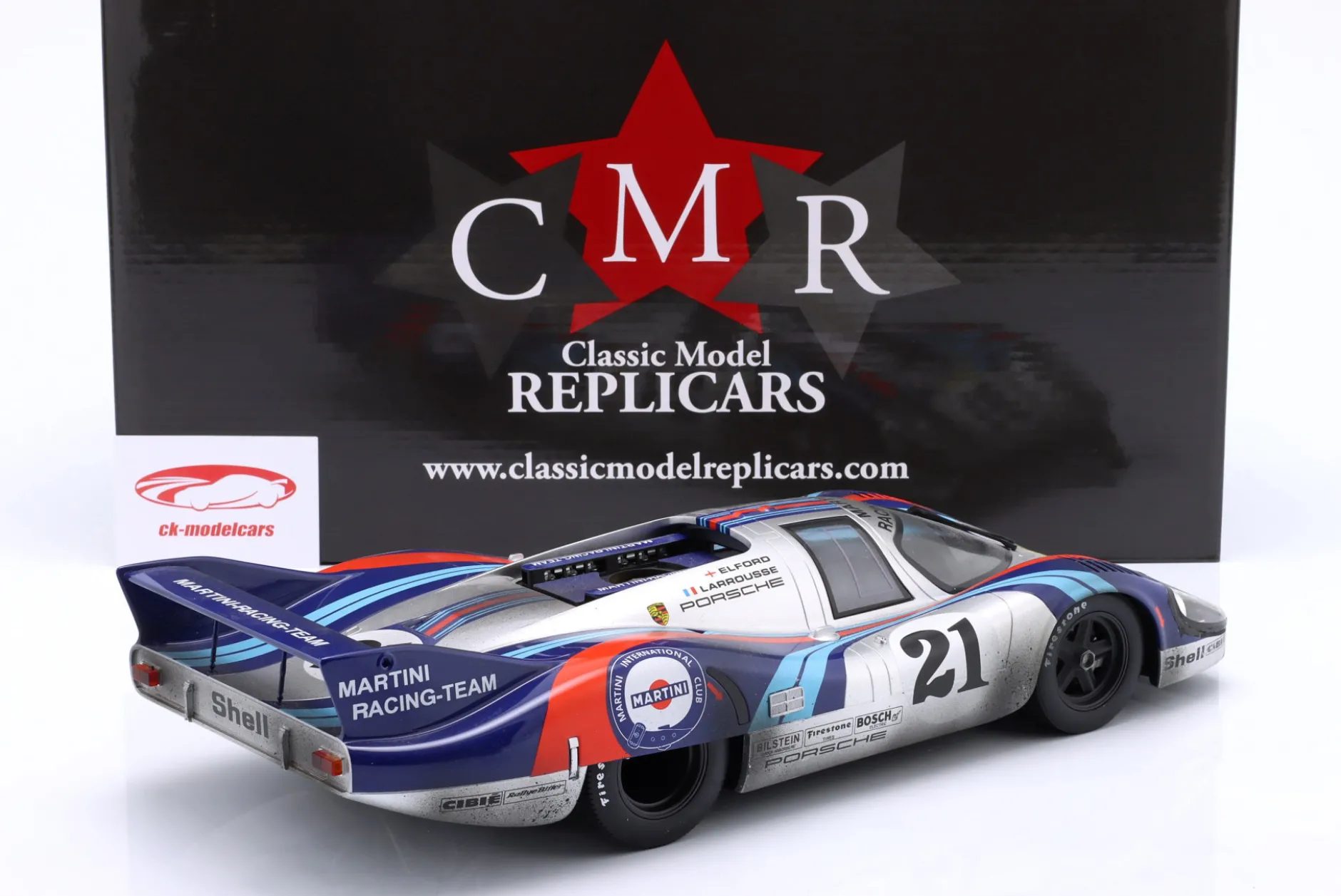 Porsche 917 LH #21 24h LeMans 1971 Larrousse, Elford Dirty Version 1:12 CMR