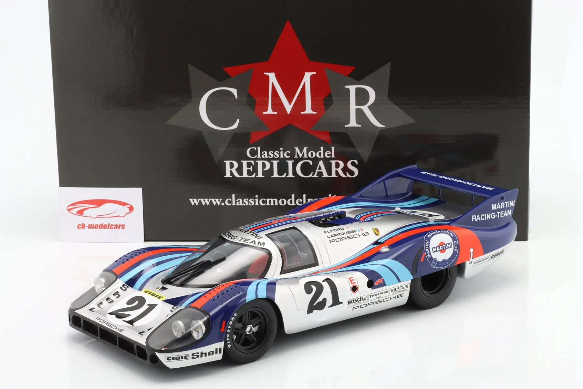 Porsche 917 LH #21 24h LeMans 1971 Larrousse, Elford 1:12 CMR