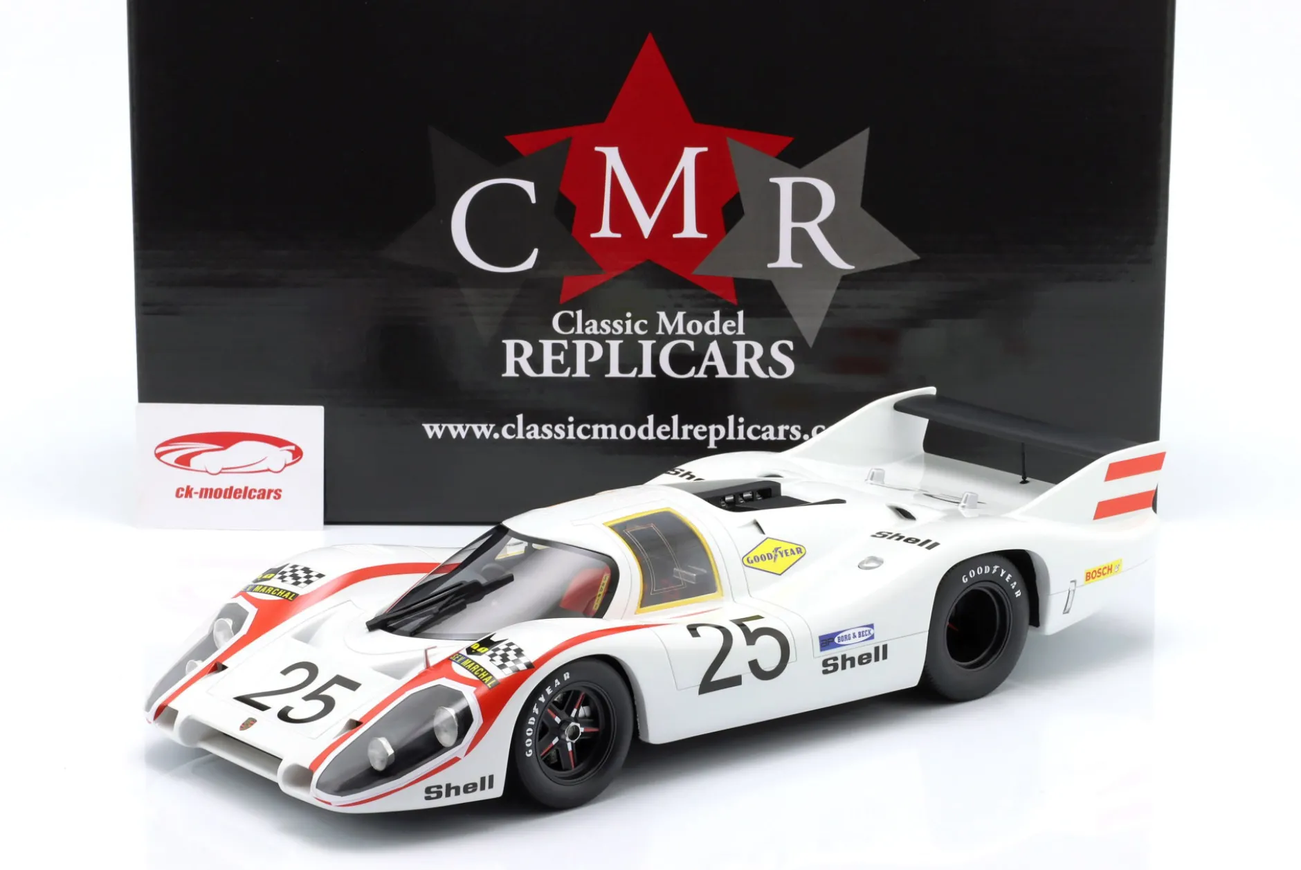 Porsche 917 LH #25 Pole Position 24h LeMans 1970 Elford, Ahrens 1:12 CMR