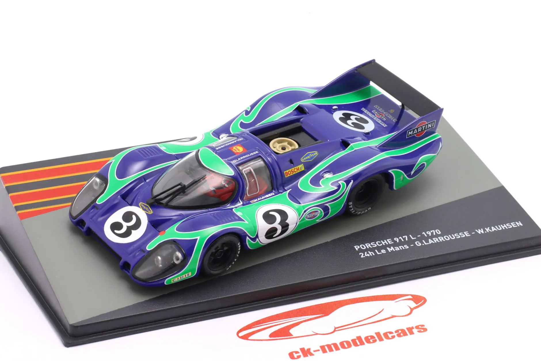 Porsche 917 L #3 2nd 24h LeMans 1970 Larrousse, Kauhsen 1:43 Altaya