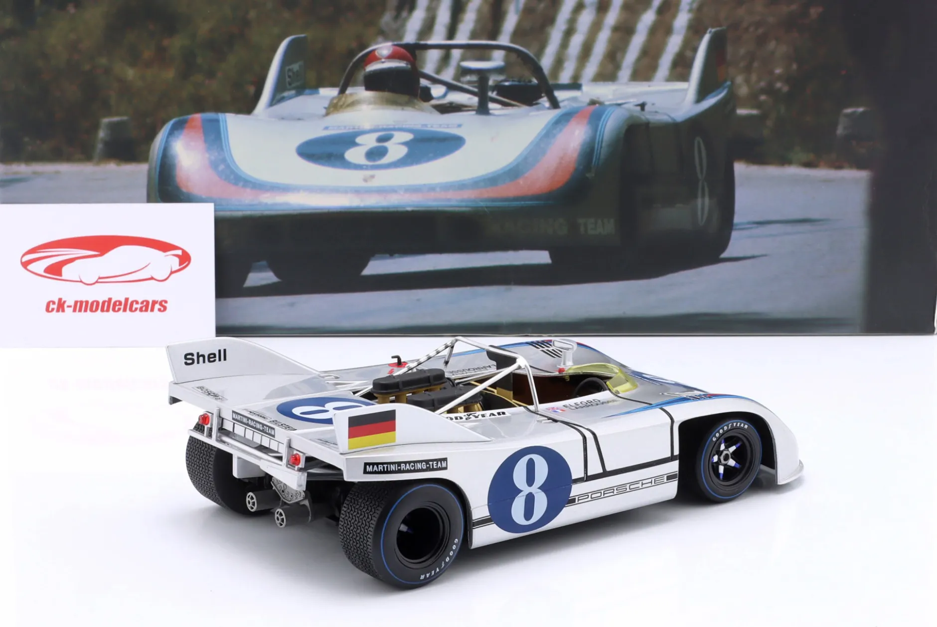 Porsche 908/03 #8 Martini Racing Targa Florio 1971 Larrousse, Elford 1:18 WERK83