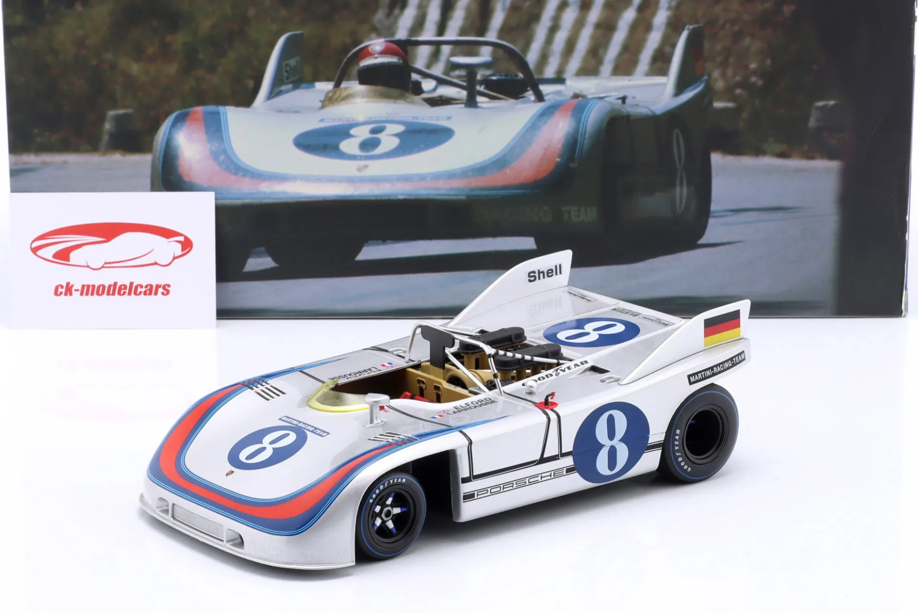 Porsche 908/03 #8 Martini Racing Targa Florio 1971 Larrousse, Elford 1:18 WERK83