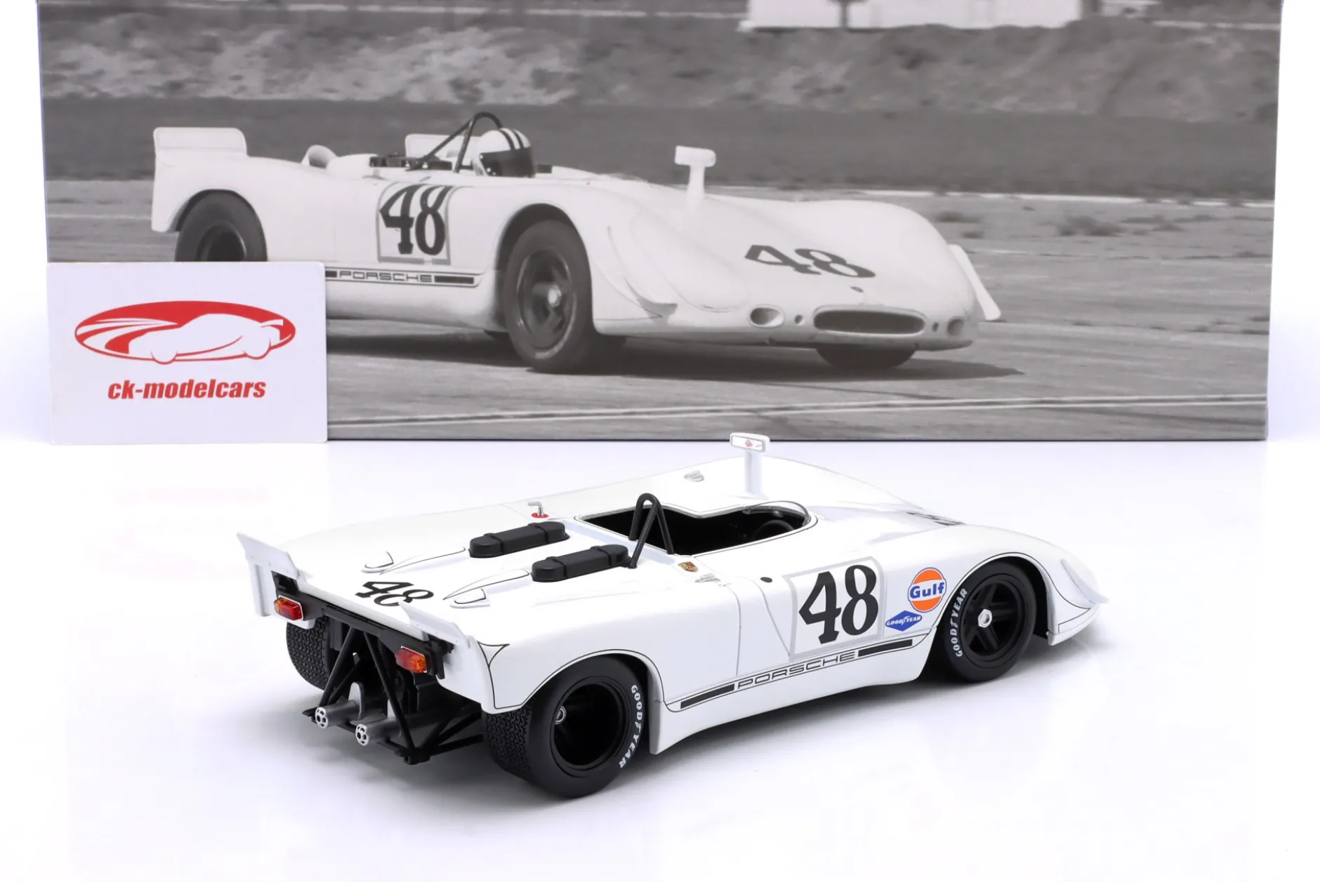Porsche 908/02 #48 2nd 12h Sebring 1970 McQueen, Revson 1:18 WERK83