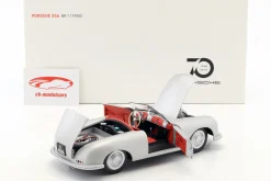 Porsche 356 Nr.1 Baujahr 1948 Edition 70 Jahre Porsche silber 1:18 AUTOart
