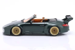 Porsche 911 (997.2) Old & New Tokyo Auto Salon 2010 grün / goldene Felgen 1:18 GT-Spirit