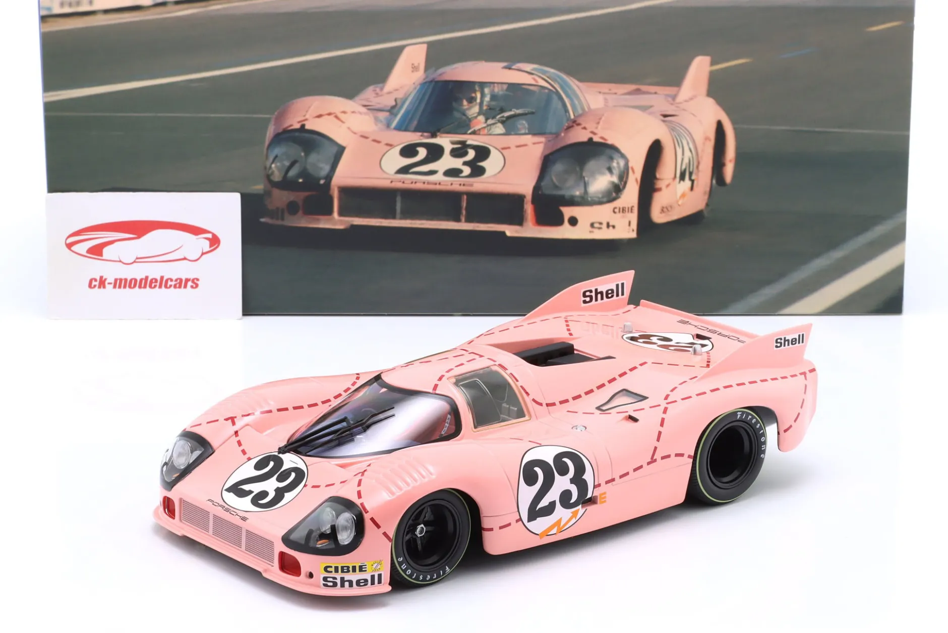 Porsche 917/20 Pink Pig #23 1st Practice 24h LeMans 1971 Kauhsen, Joest 1:18 WERK83