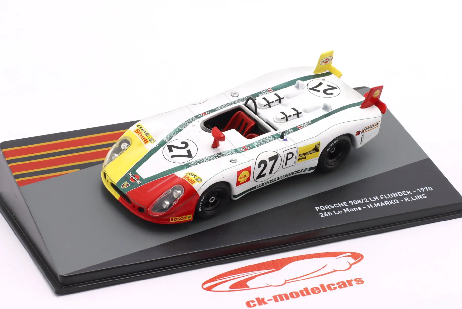 Porsche 908/2 #27 3rd 24h LeMans 1970 Lins, Marko 1:43 Altaya