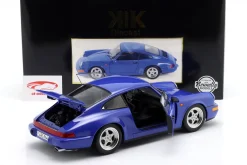 Porsche 911 (964) RS Baujahr 1992 blau / Speedline Felgen 1:12 KK-Scale