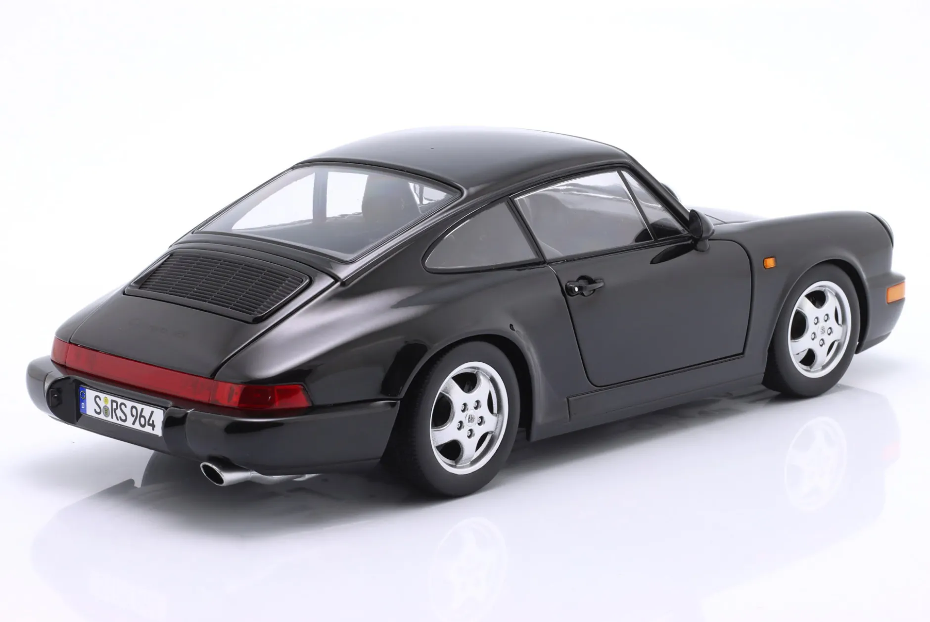 Porsche 911 (964) RS Baujahr 1992 schwarz / Cup Felgen 1:12 KK-Scale