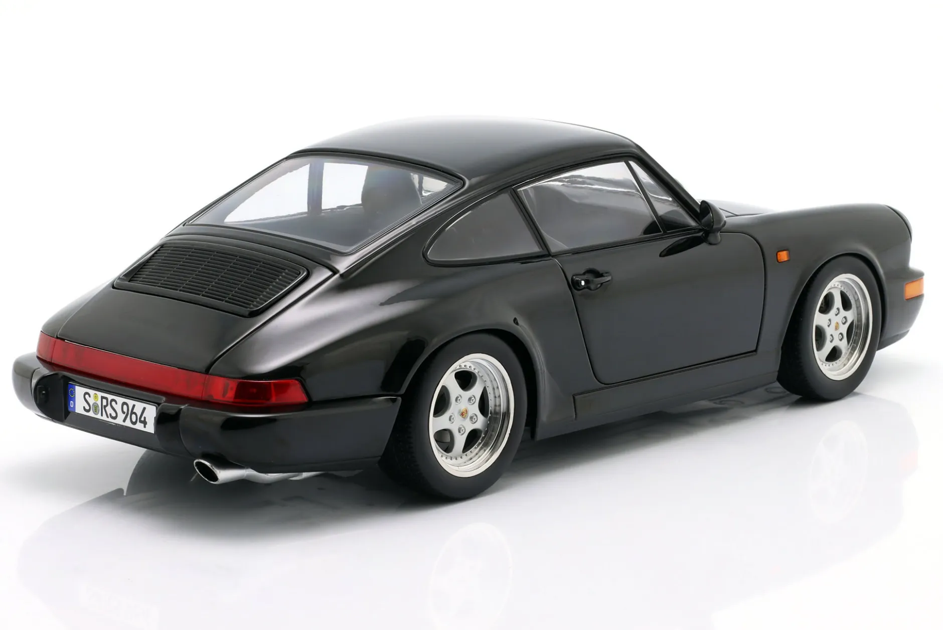 Porsche 911 (964) RS Baujahr 1992 schwarz / Speedline Felgen 1:12 KK-Scale