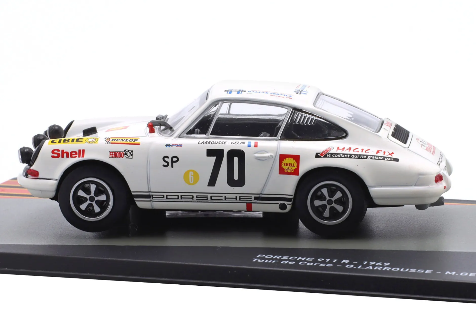 Porsche 911 R #70 Sieger Rallye Tour de Corse 1969 Larrousse, Gelin 1:43 Altaya