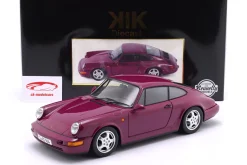 Porsche 911 (964) RS mit Cup Felgen Baujahr 1992 rubinrot 1:12 KK-Scale