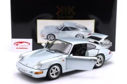 Porsche 911 (964) RS mit Speedline Felgen Baujahr 1992 polarsilber 1:12 KK-Scale