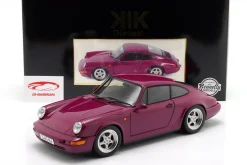 Porsche 911 (964) RS mit Speedline Felgen Baujahr 1992 rubinrot 1:12 KK-Scale
