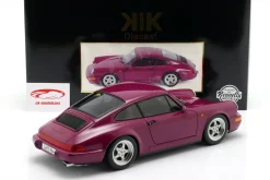 Porsche 911 (964) RS mit Speedline Felgen Baujahr 1992 rubinrot 1:12 KK-Scale