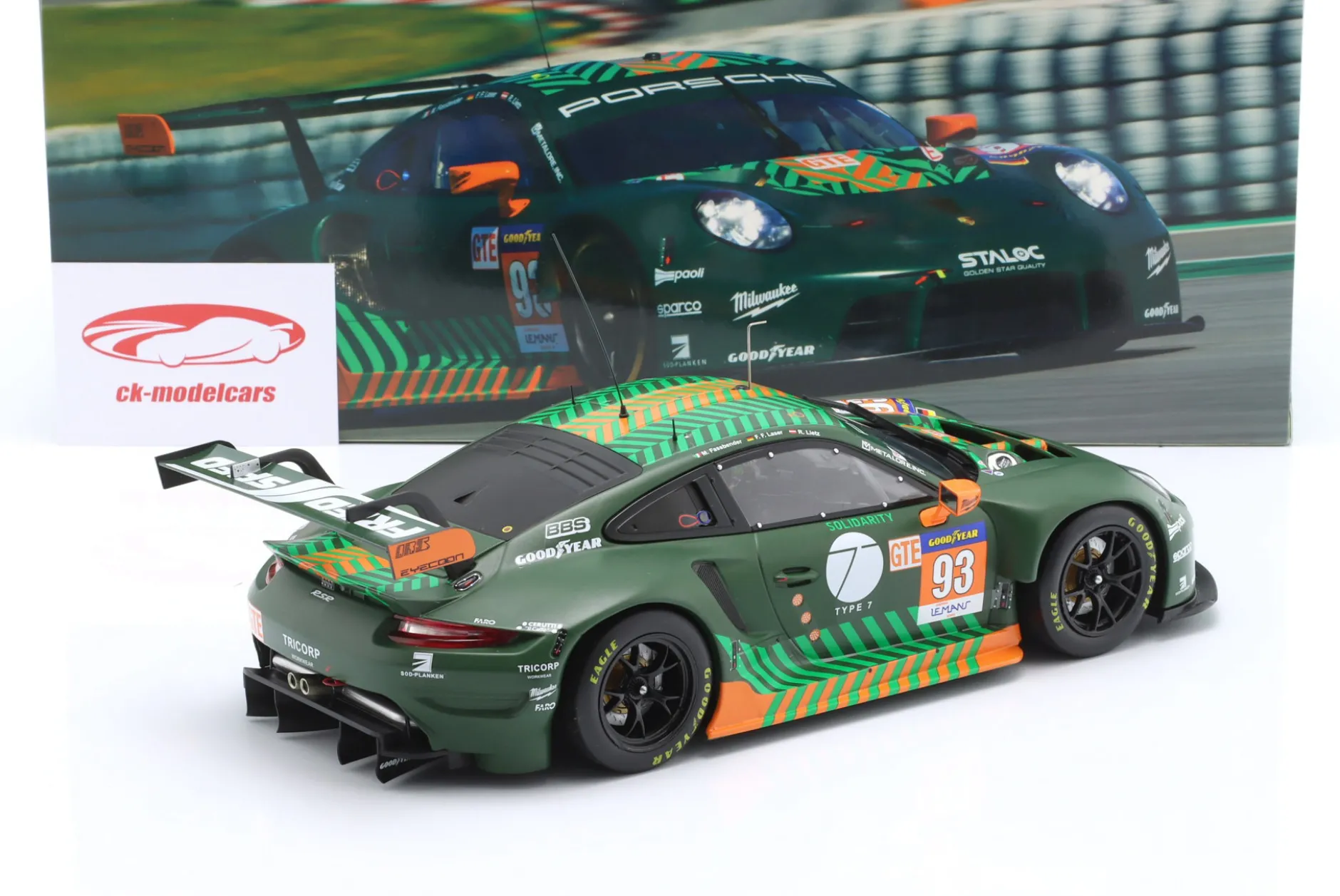 Porsche 911 RSR-19 #93 ELMS 2021 Proton Competition 1:18 Ixo