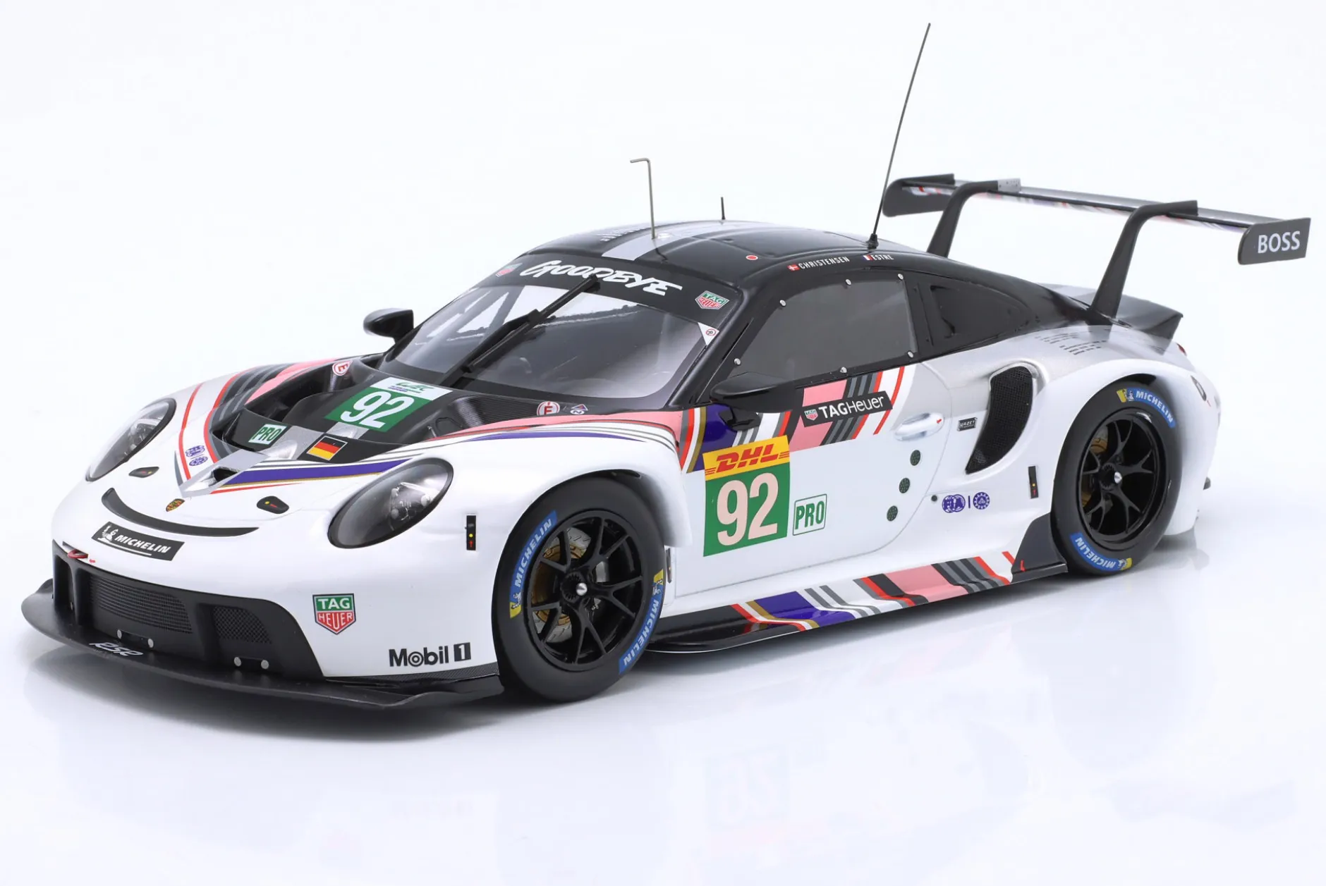 Porsche 911 RSR-19 Goodbye #92 Last Race WEC 2022 Estre, Christensen 1:18 Ixo