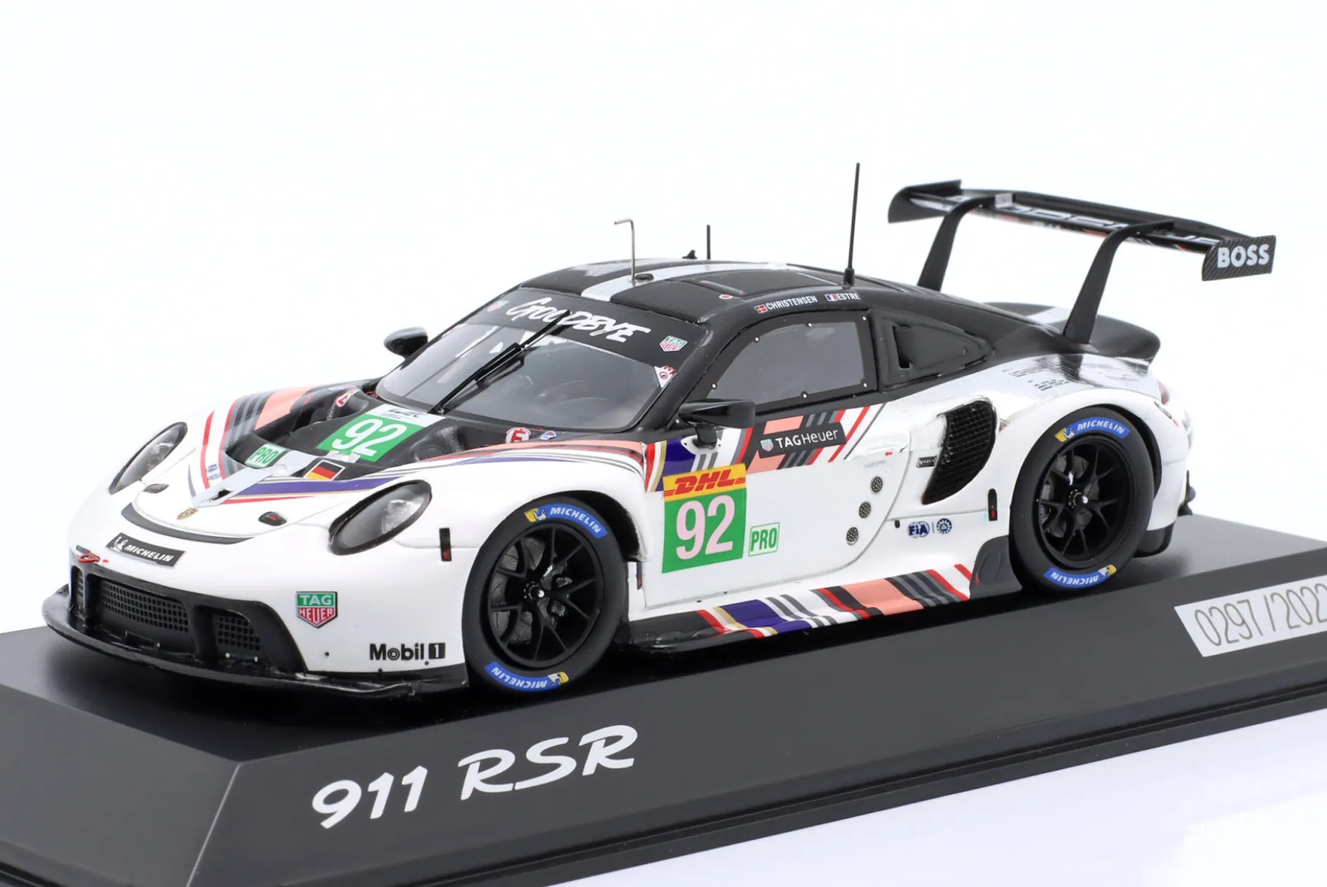 Porsche 911 RSR-19 Goodbye #92 Last Race WEC 2022 Estre, Christensen 1:43 Spark