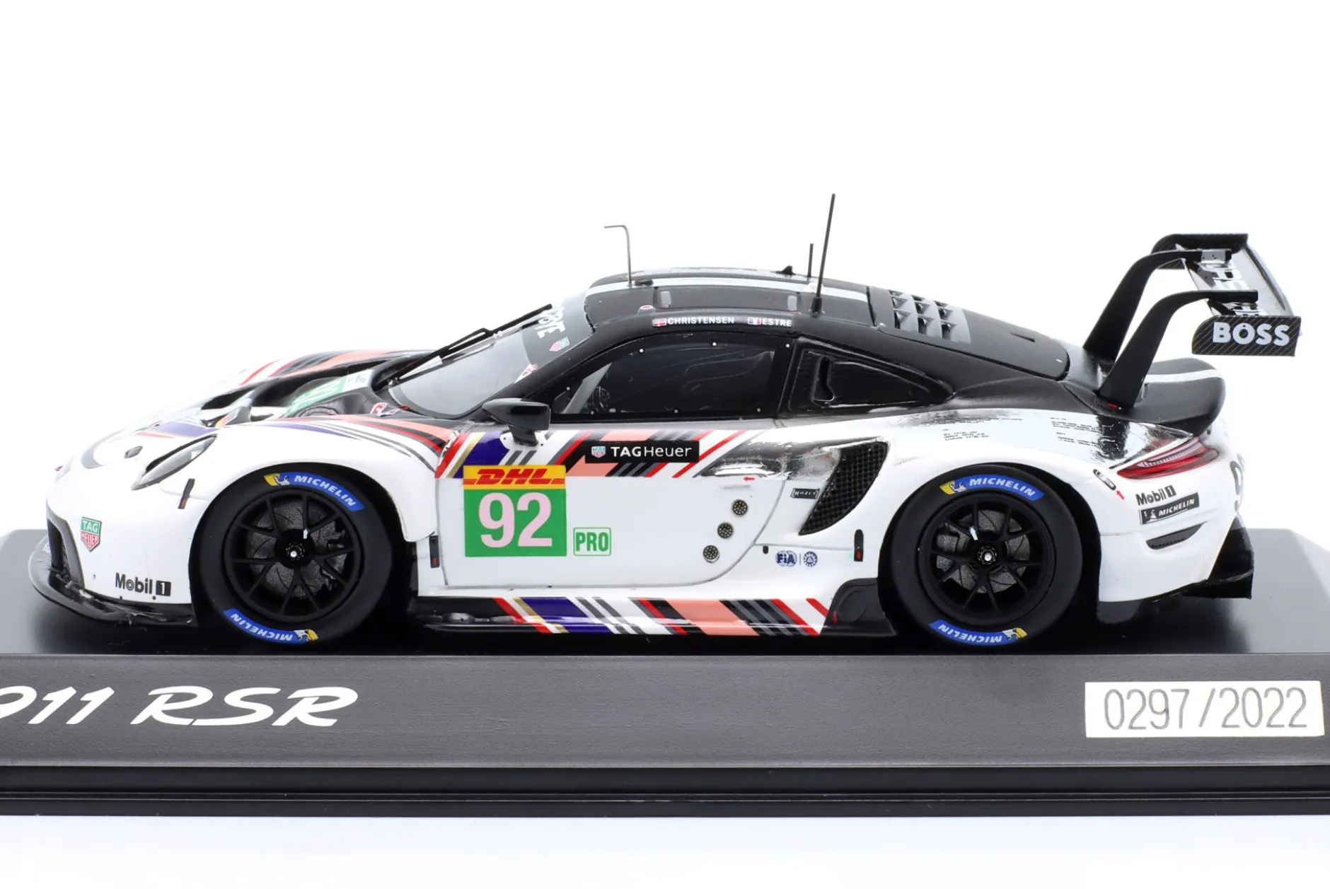Porsche 911 RSR-19 Goodbye #92 Last Race WEC 2022 Estre, Christensen 1:43 Spark