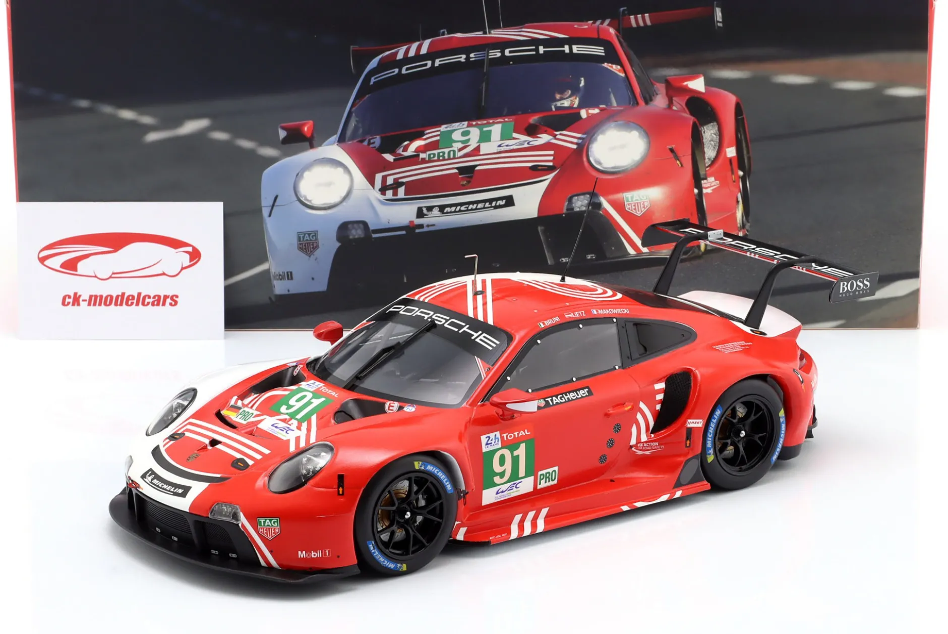 Porsche 911 RSR #91 24h LeMans 2020 Bruni, Lietz, Makowiecki 1:18 Ixo