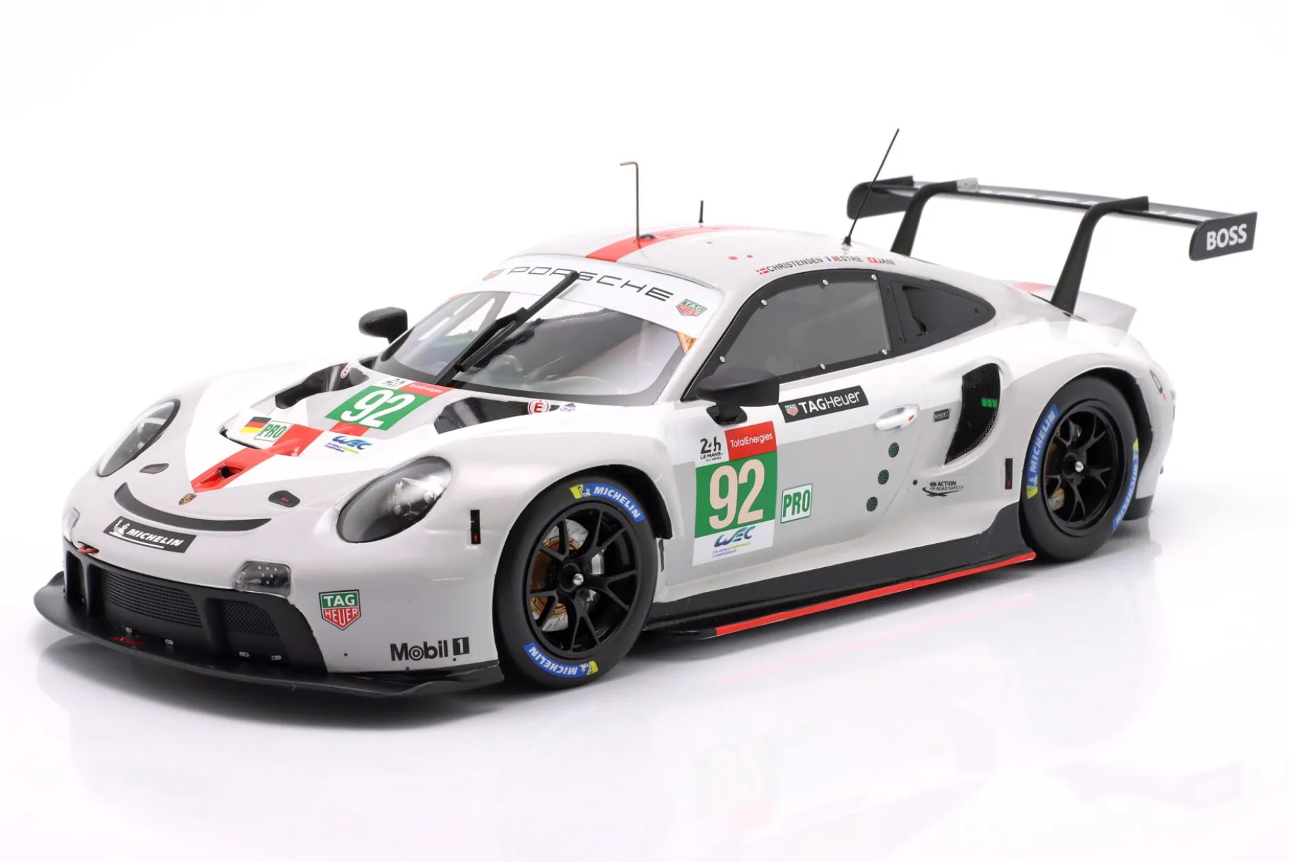 Porsche 911 RSR-19 #92 24h LeMans 2021 Christensen, Estre, Jani 1:18 Ixo