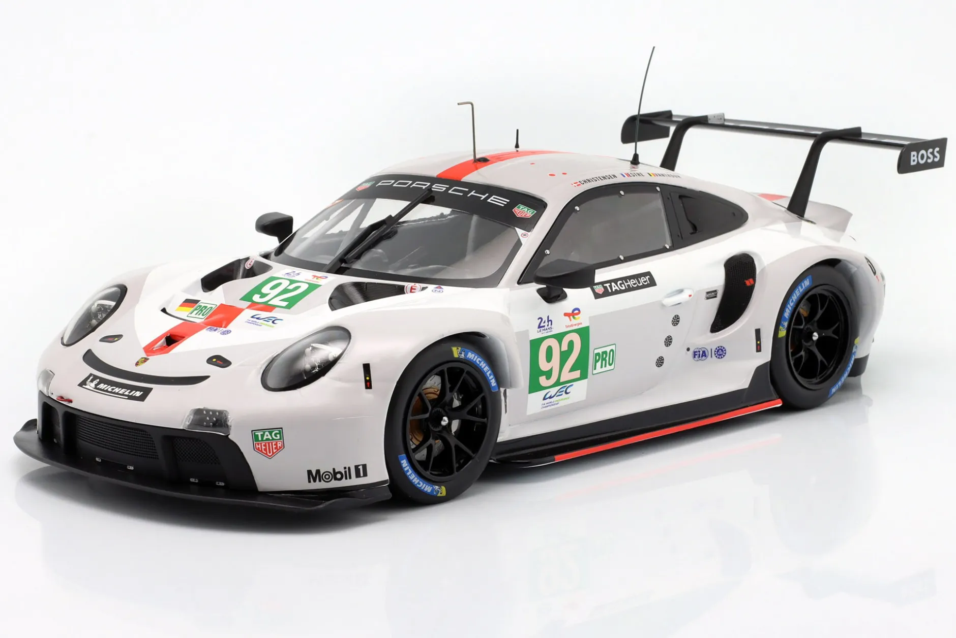 Porsche 911 RSR #92 24h LeMans 2022 Christensen, Estre, Vanthoor 1:18 Ixo