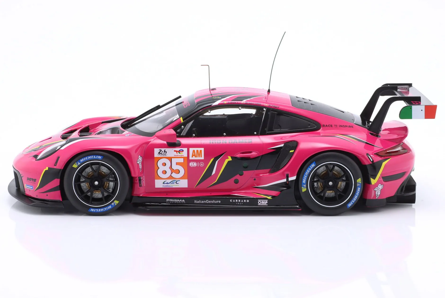 Porsche 911 RSR #85 Iron Dames 24h LeMans 2023 Bovy, Gatting, Frey 1:18 Ixo