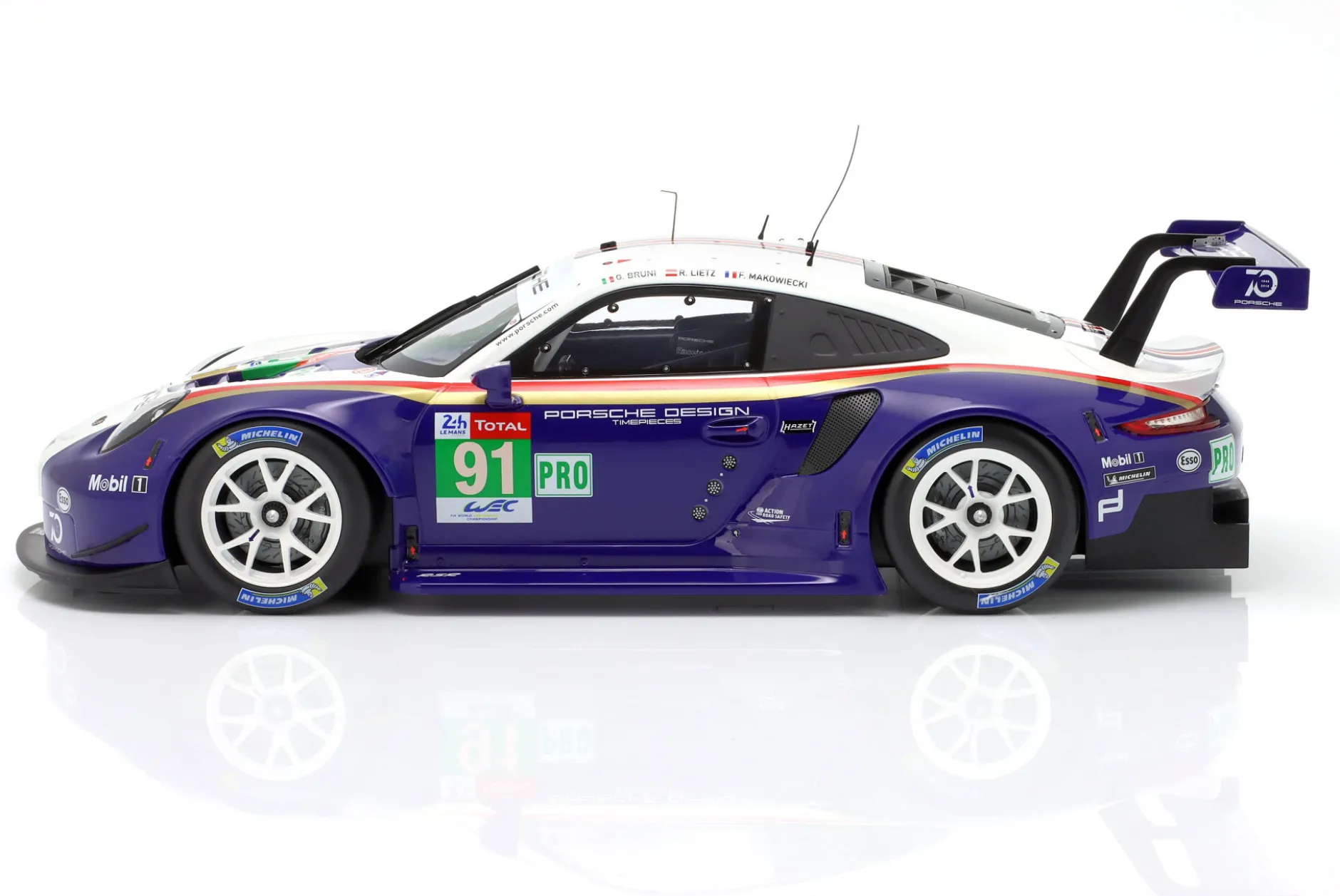 Porsche 911 (991) RSR #91 2nd LMGTE Pro 24h LeMans 2018 1:12 Ixo
