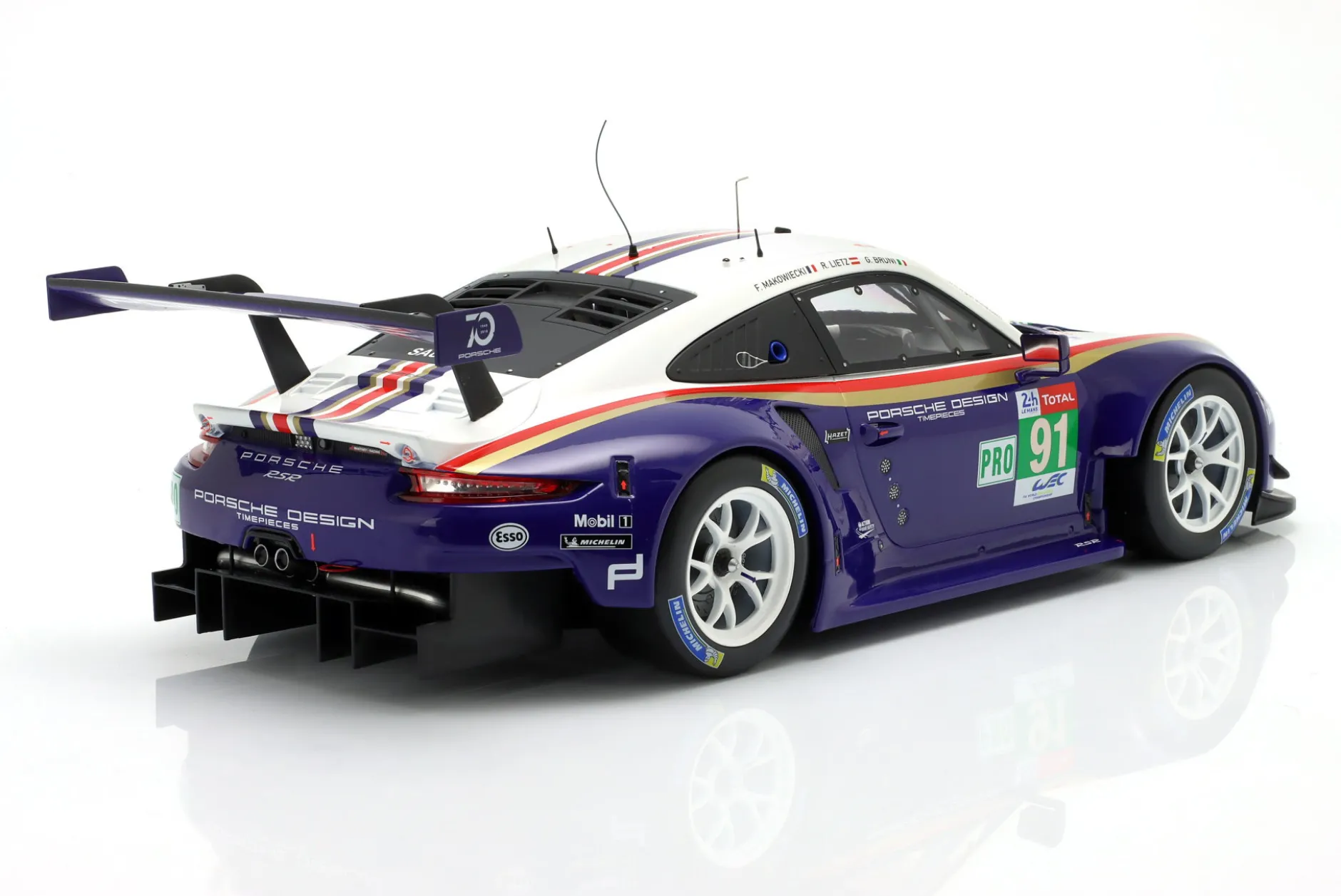 Porsche 911 (991) RSR #91 2nd LMGTE Pro 24h LeMans 2018 1:12 Ixo