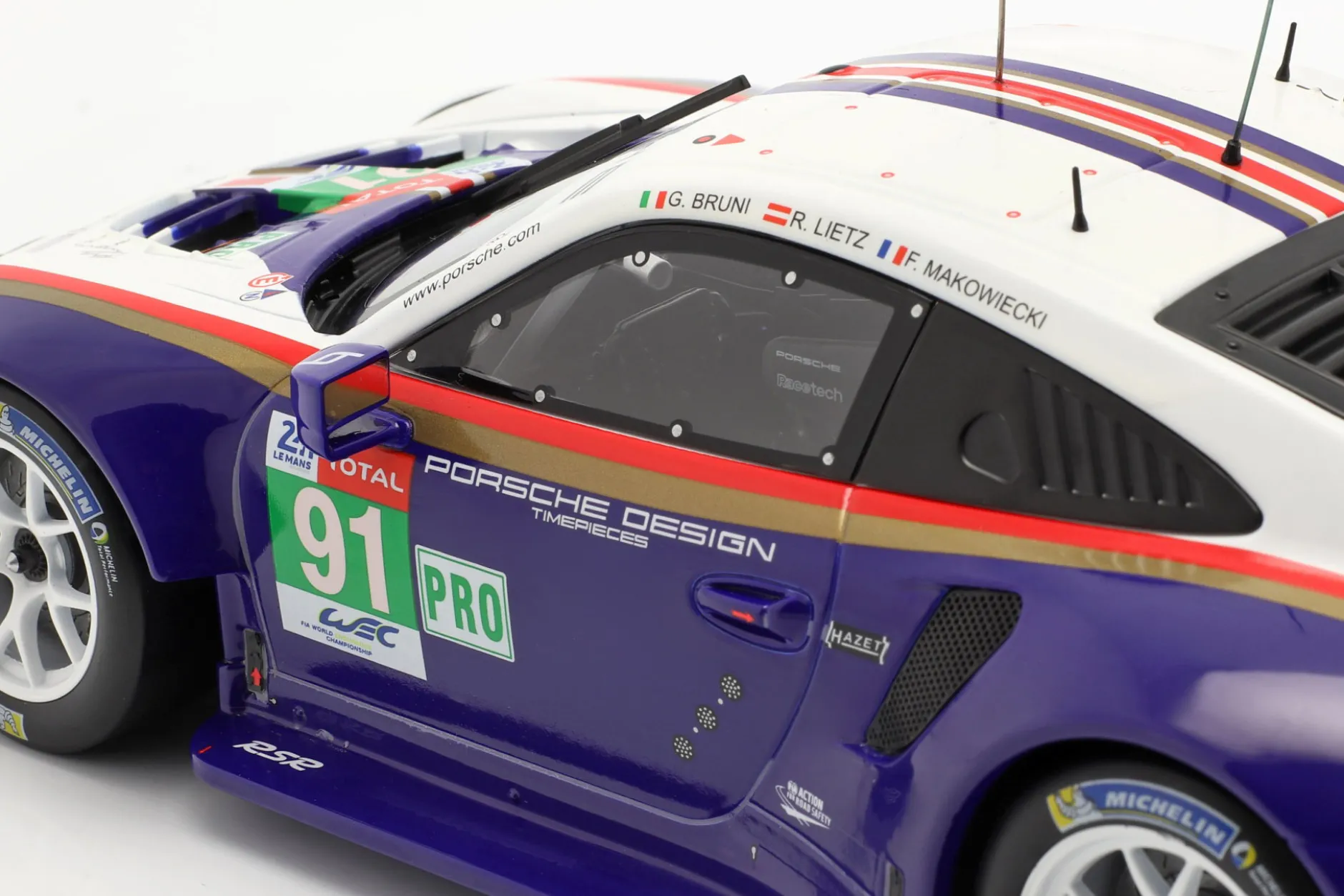 Porsche 911 (991) RSR #91 2nd LMGTE Pro 24h LeMans 2018 1:18 Ixo