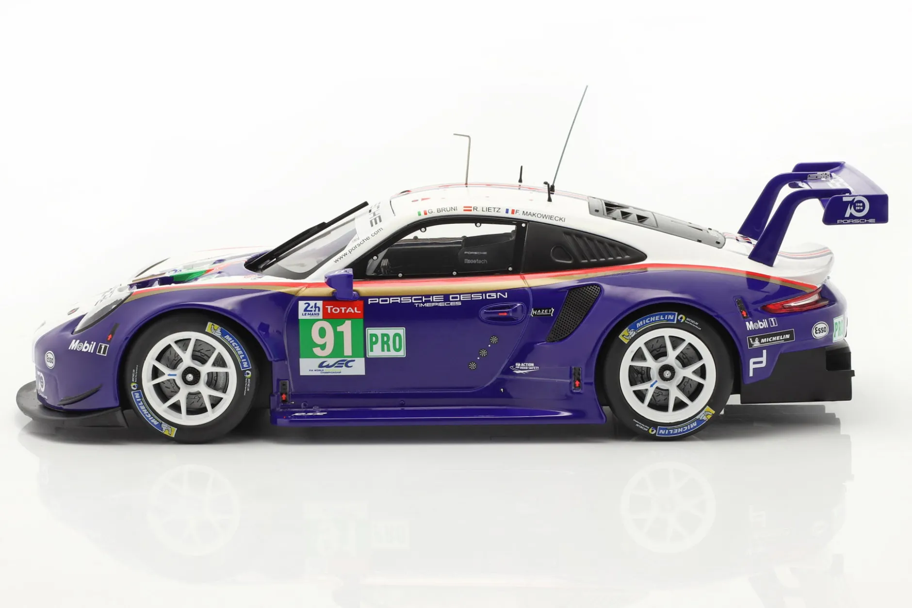 Porsche 911 (991) RSR #91 2nd LMGTE Pro 24h LeMans 2018 1:18 Ixo
