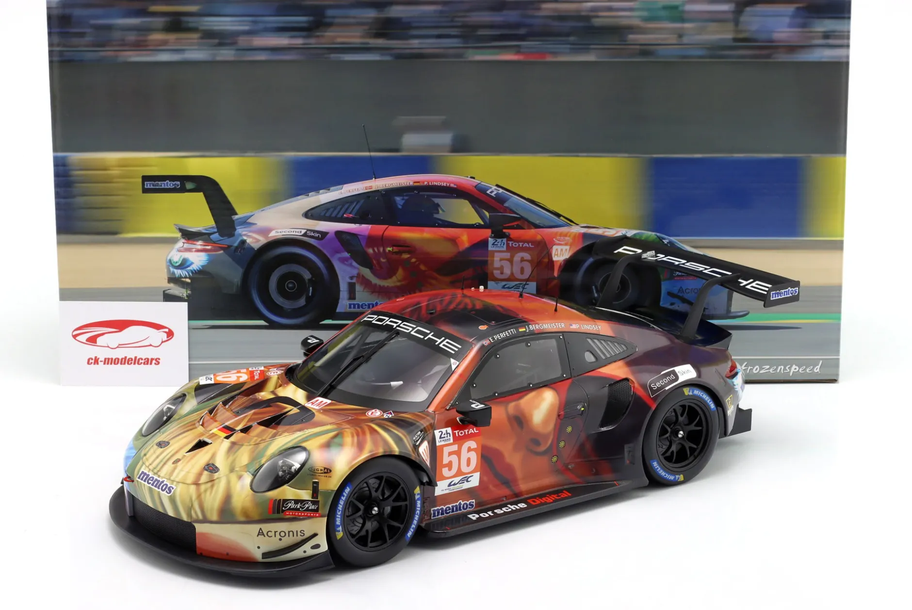 Porsche 911 RSR #56 Sieger LMGTE Am 24h LeMans 2019 Team Project 1 1:12 Ixo