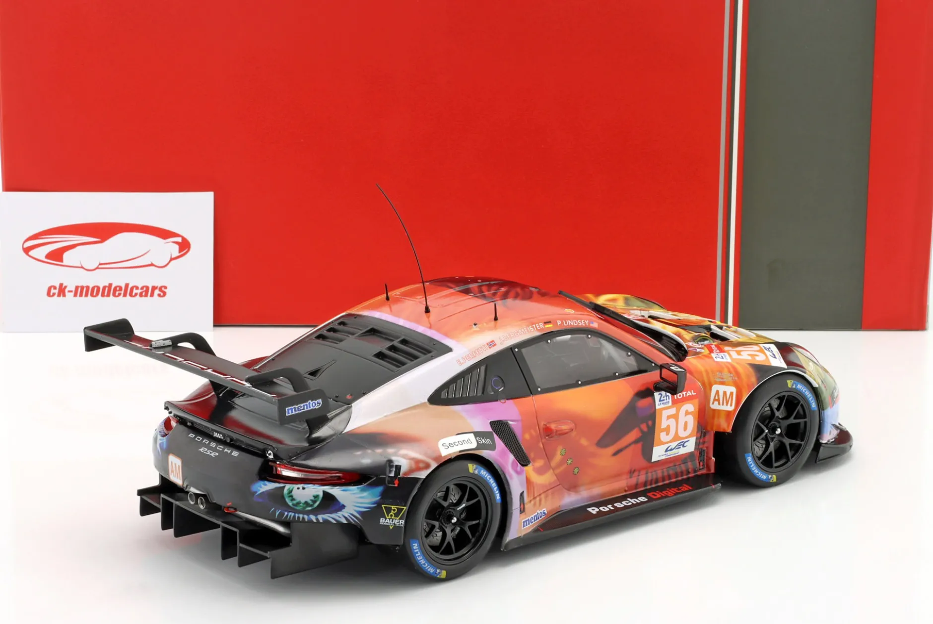 Porsche 911 RSR #56 Winner LMGTE AM 24h LeMans 2019 Team Project 1 1:18 Ixo