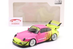Porsche 911 (993) RWB Rauh-Welt Advan 2024 pink / gelb 1:18 Solido